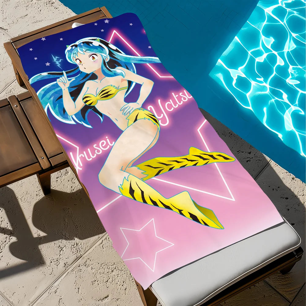 Urusei Yatsura Anime Beach Towel – Quick Dry & Soft | 11 Sizes