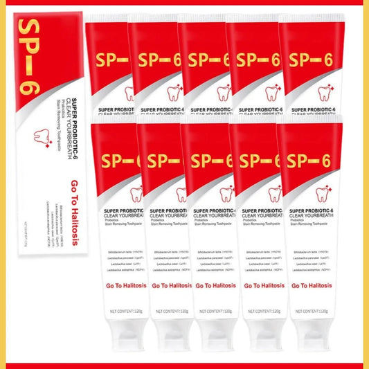 SP-6 Probiotic Whitening Toothpaste – Stain Remover & Fresh Breath Whitening Toothpaste Oasis Select 10pcs