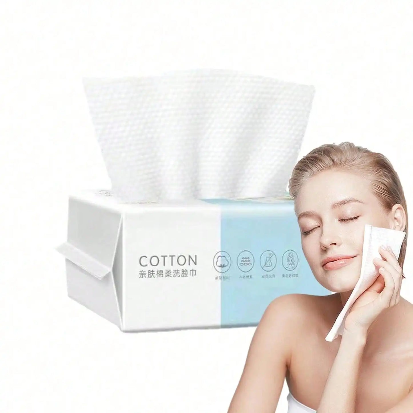 Disposable Face Towels – Wet & Dry Use for Sensitive Skin