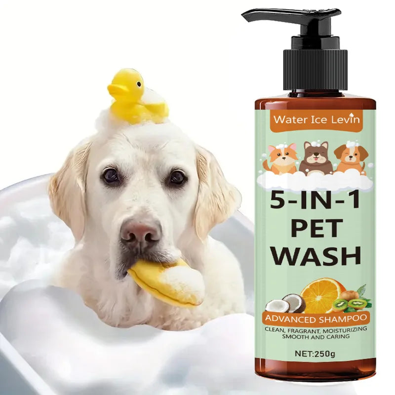 5-in-1 Natural Coconut Pet Shampoo & Conditioner – Cats & Dogs