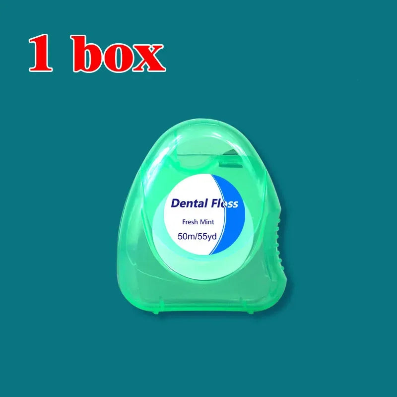 3pcs Ultraclean Mint Dental Floss Effective Plaque Removal,Teeth&Gum Protection Shred Resistant ForThoroughly Clean InTight Area Peaceful Pleasures Health and Wellness C686-Green 1 box