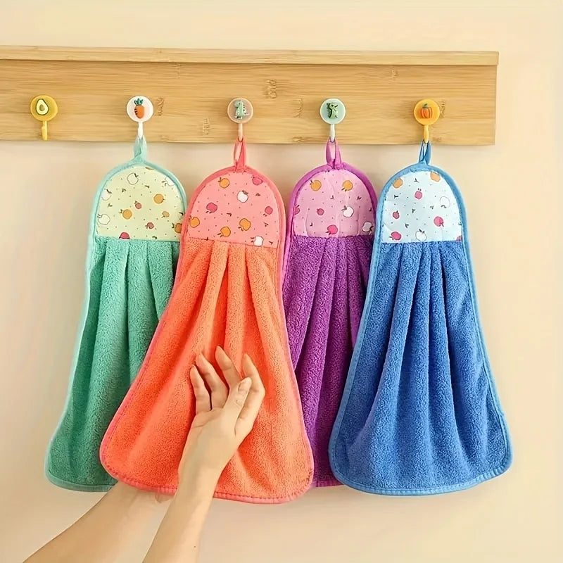 7Pcs Hand Towels Microfiber Towels Hook Towels Kitchen Bathroom Cleaning Absorbent Towels Children's Handkerchiefs Absorbent Peaceful Pleasures Health and Wellness