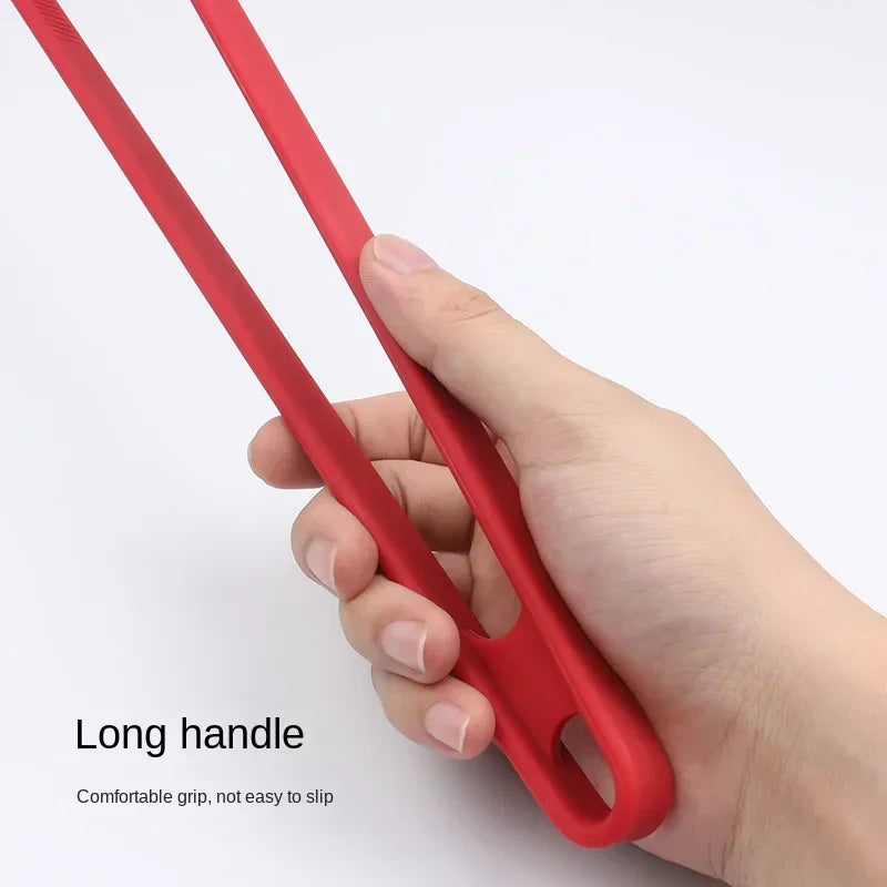 Silicone Food Tongs | Non-Slip BBQ & Salad Cooking Clips