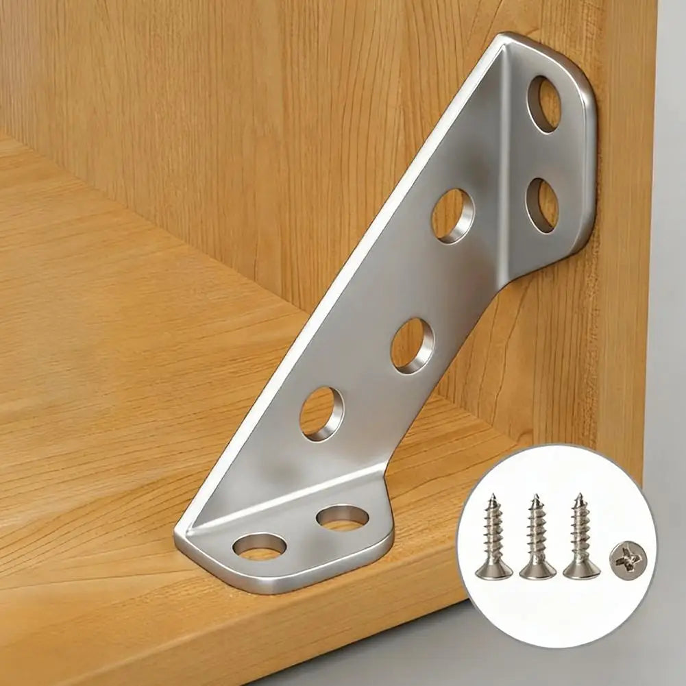4/10/20Pc Corner Angle Code Thickened Stainless Steel 90 ° Right Angle Fixed Bracket Heavy Duty Furniture Fixed Connector Peaceful Pleasures Health and Wellness