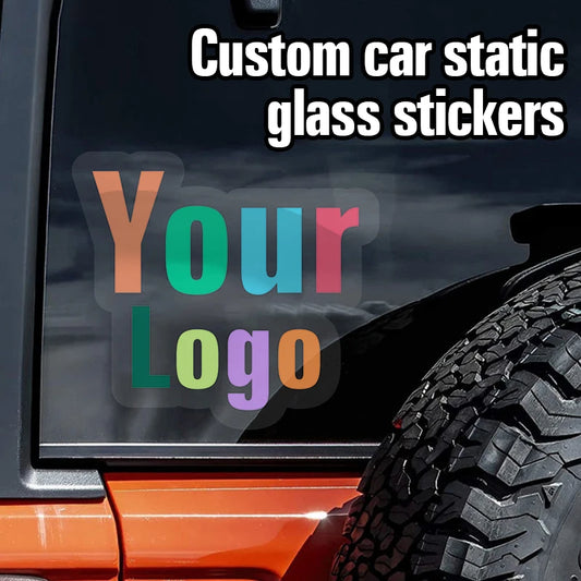 Custom Car Window Static Cling Stickers | Full Color DIY Decals Custom Window Decals Peaceful Pleasures Health and Wellness Width 80CM