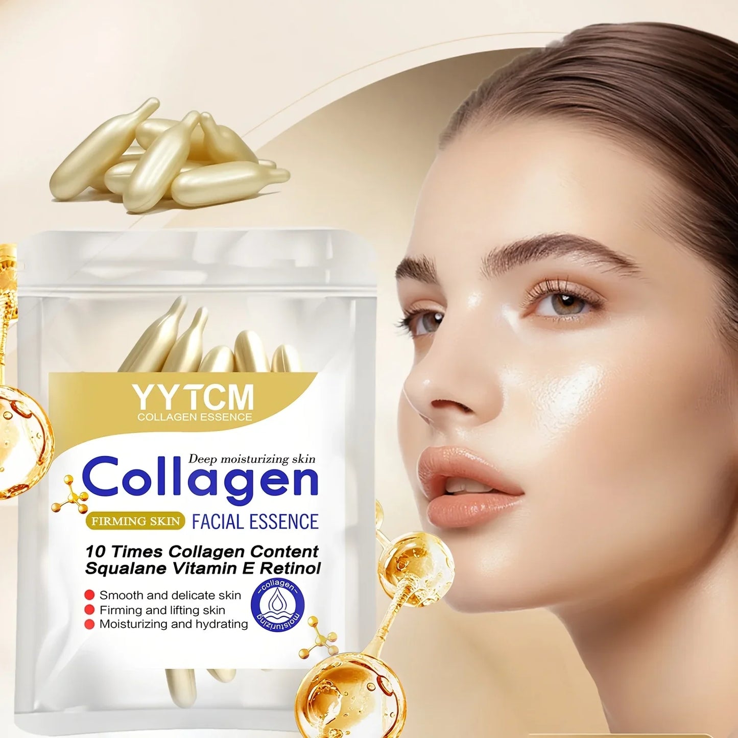 Collagen Firming Capsule Essence | Squalane, Retinol & Vitamin E
