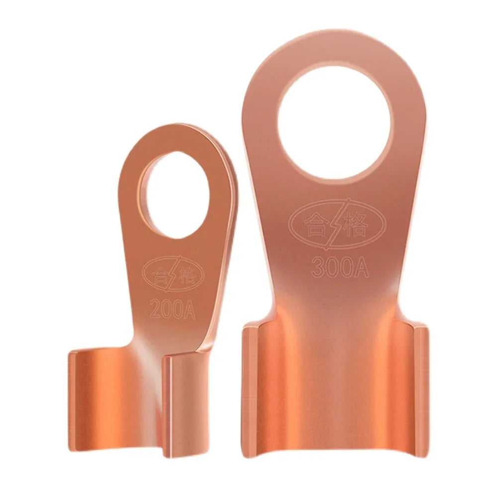 10/50PCS Copper OT Terminal Non-Insulated Wire Connector Bare Electrical Cable Terminals Lug Battery Ring Crimp Terminal 10-400A Peaceful Pleasures Health and Wellness