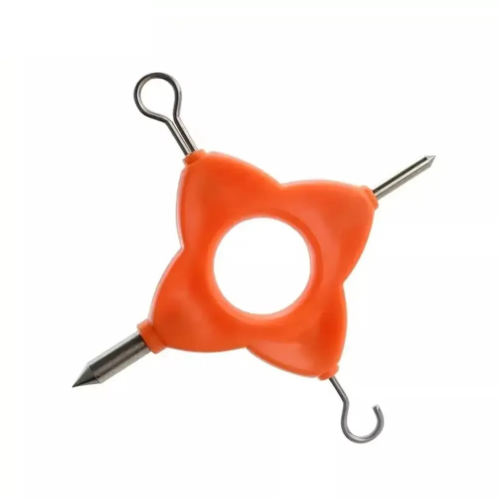 4-in-1 Portable Fishing Line Knotter Tool, Multi-functional Line Puller for Carp D-Rig Making, Essential Angling Terminal Tackle Peaceful Pleasures Health and Wellness BT62