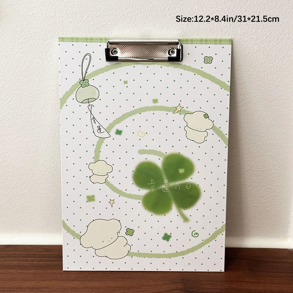 Creative Cartoon Multifunctional Four Leaf Clover A4 Folder Office