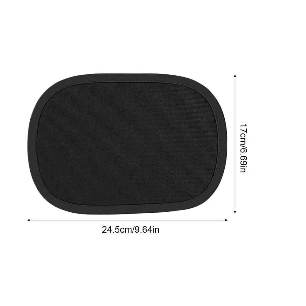 Static Cling Car Sun Shade UV Blocking Side Window Cover Heat Shield for Kids and Pets for SUV Truck Sedan, Summer Driving Peaceful Pleasures Health and Wellness Black 2pcs