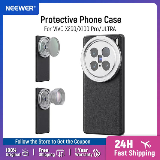 NEEWER VIVO X200/X100 Ultra Case | 17mm Lens Mount TPU+PC Smartphone Camera Case Peaceful Pleasures Health and Wellness For VIVO X200 PRO