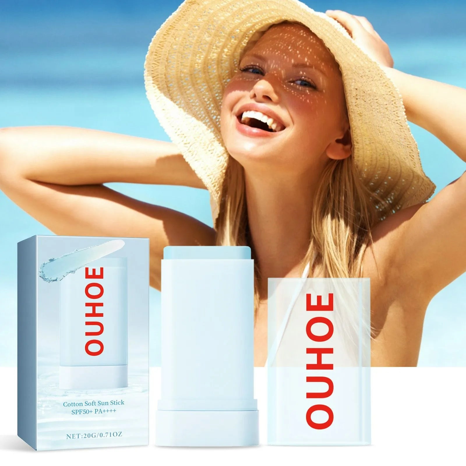 Sunscreen Stick Matte Sun Stick Refreshing Anti-UV Refreshing Oil Control Waterproof Sunscreen Moisturizing UV Protector Peaceful Pleasures Health and Wellness 19g