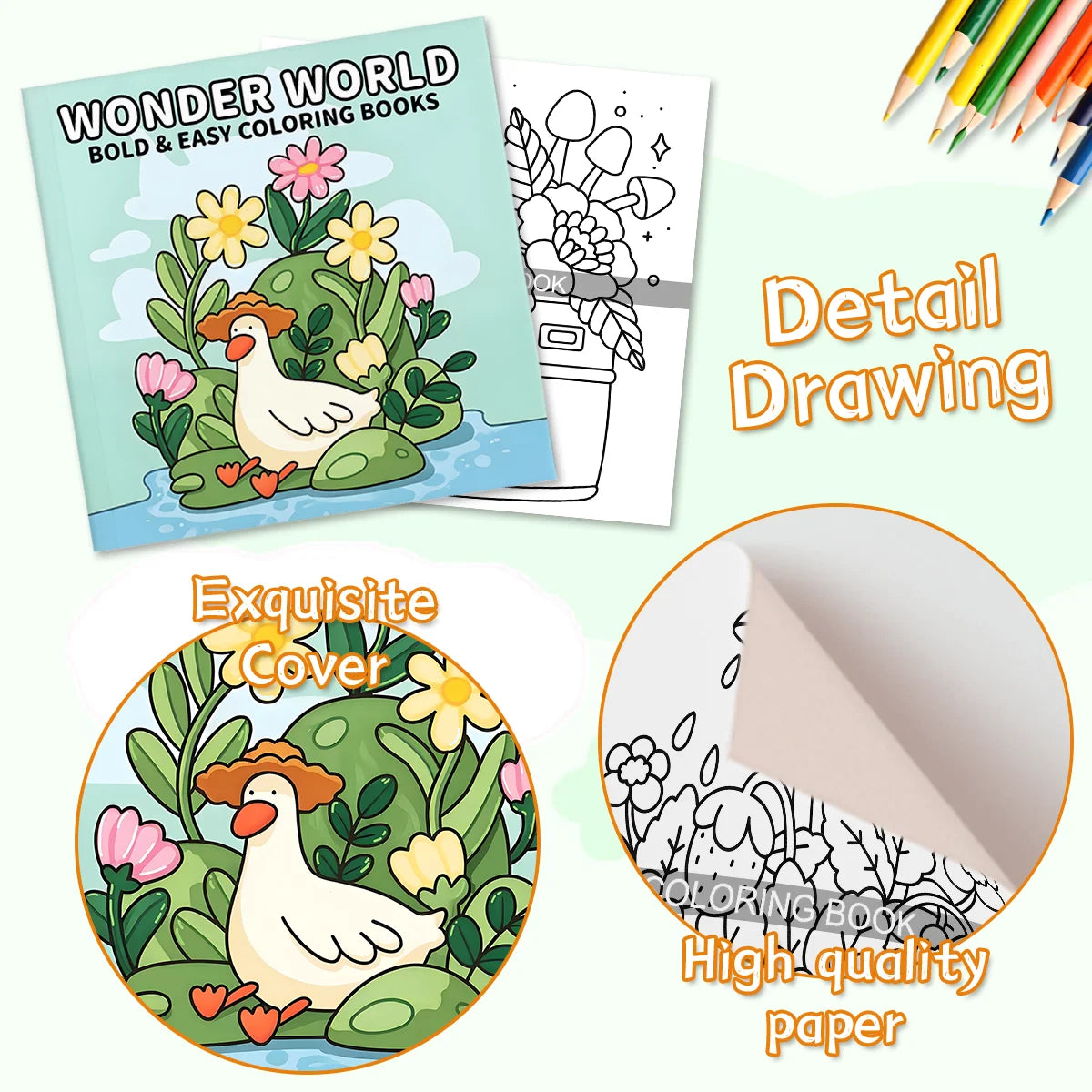 Bview Art Magical Ponds Adult Coloring Book Fantasy Summer Designs