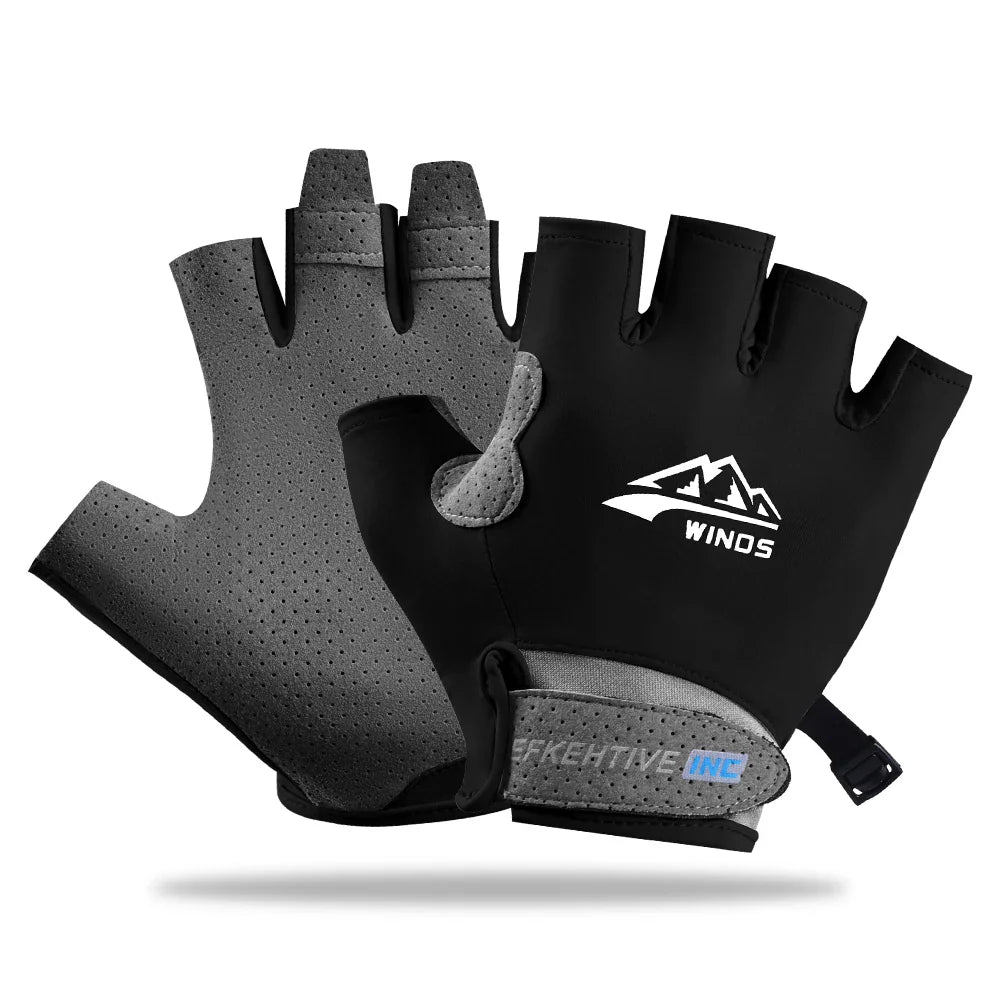Fingerless Cycling Gloves – UV Protection, Breathable MTB & Road