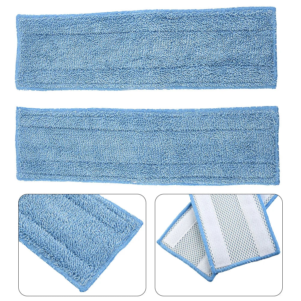2-Pack Microfibre Mop Cloths for Polti Moppy Steam Cleaner