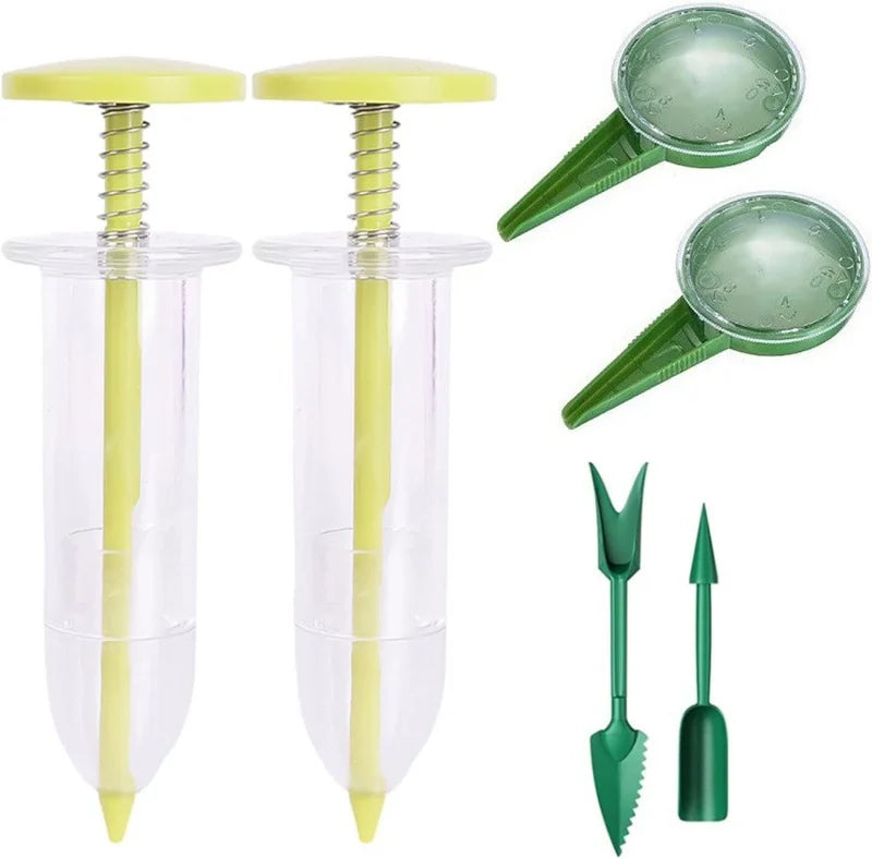 Manual Seed Sower & Planter Set – Adjustable Depth & Spacing