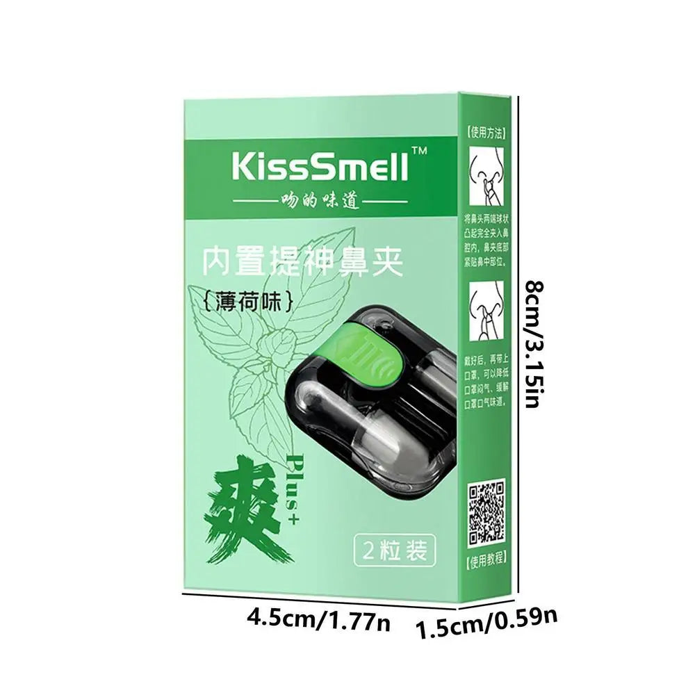 Hands-Free Aromatherapy Nasal Inhaler Stick 2pk | Nose Clip