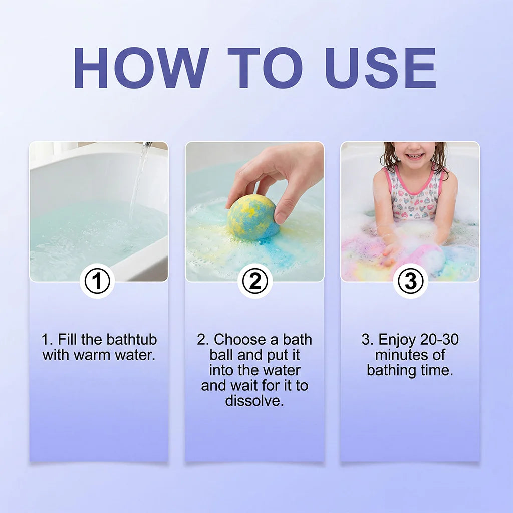 Bath Bombs with Surprise Inside – 6pc Fizzing Gift Set