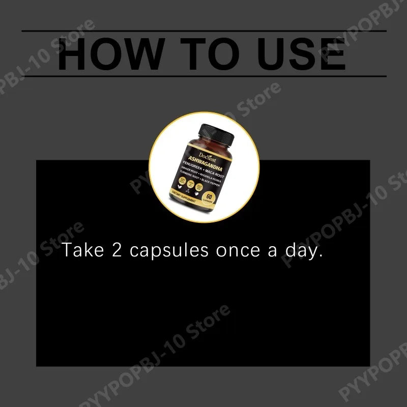Ashwagandha Root Extract Capsules – Calm & Balance | 60ct