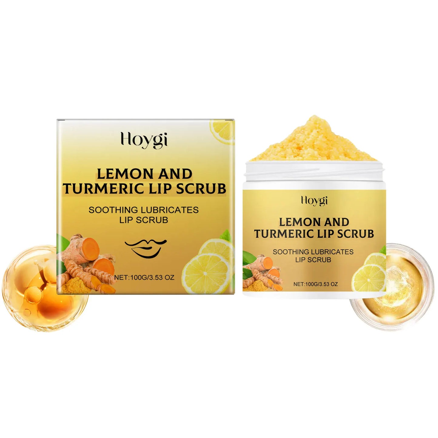 Turmeric Lemon Lip Scrub – Exfoliating & Moisturizing Balm