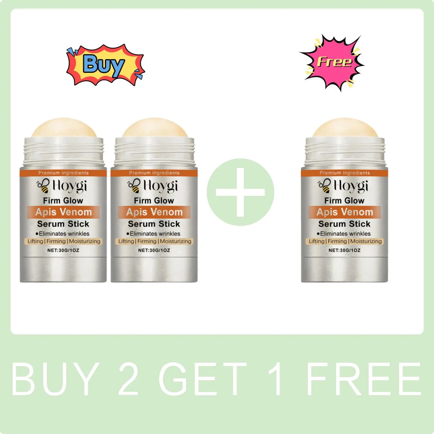 Bee Venom Serum Stick Eliminates Wrinkles Improve Sagging Skin Increase Elasticity Reduce Redness Firming Lifting Skin Care 30g Peaceful Pleasures Health and Wellness Buy 2 Get 1 Free
