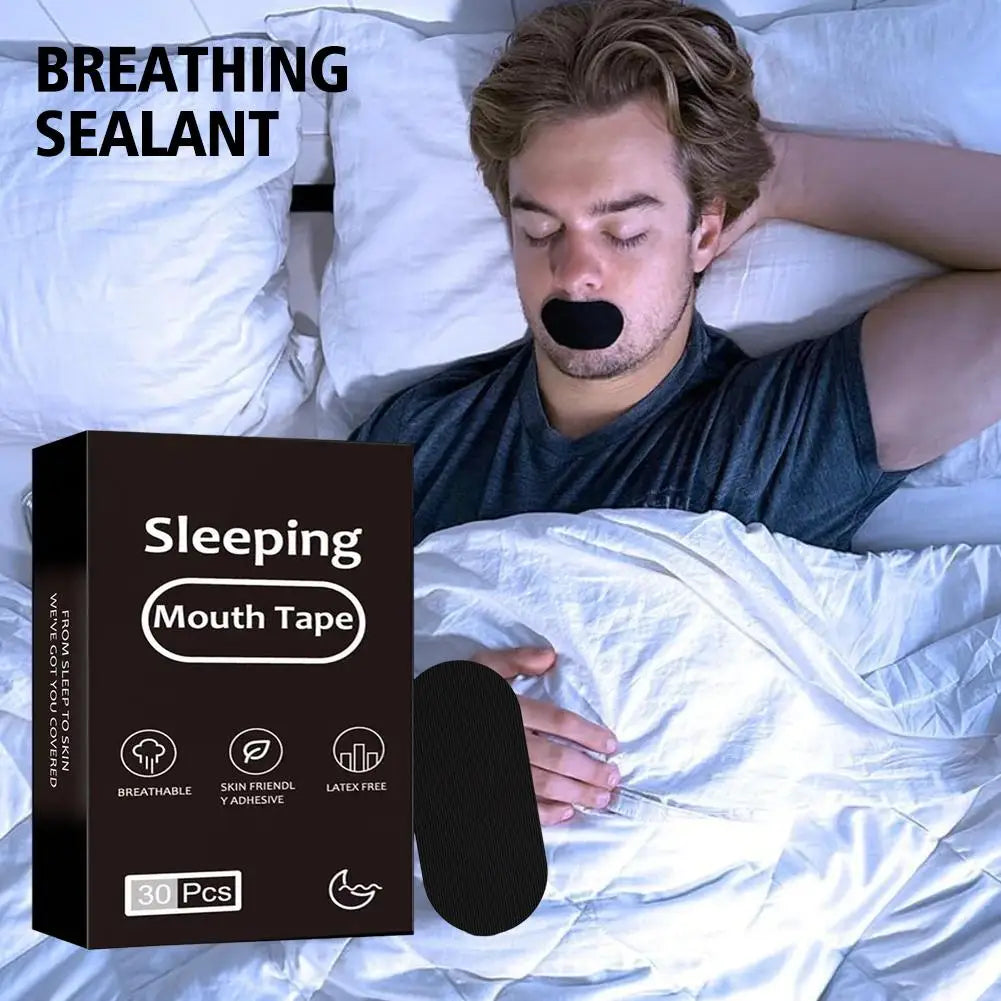 1/2/3/5 Boxes Soft Cloth Mouth Closing Patch Mouth Tape Sleep Strip Comfortable Portable Lip Sticker For Night Sleep And Travel Peaceful Pleasures Health and Wellness