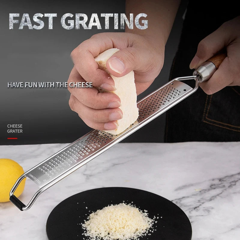 Premium Wooden Handle Zester and Grater, Efficient and Easy to Use, Ideal Kitchen Tool, Perfect for Chefs and Home Cooks Alike Peaceful Pleasures Health and Wellness