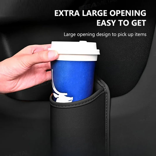 Leather Car Door Cup Holder & Back Seat Organizer Car Interior Organizer Peaceful Pleasures Health and Wellness