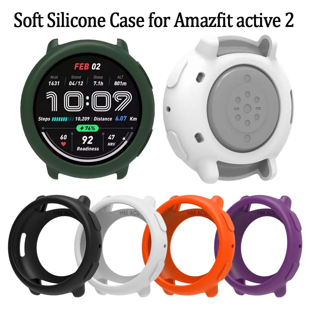 Silicone Case for Amazfit Active 2 – Candy Color Protective Cover Peaceful Pleasures Health and Wellness