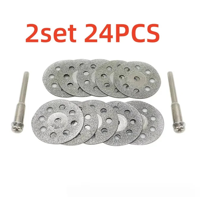 1/2 Set (Each Set Contains 12 Pieces) of Electric Grinding Accessories, Grinding Wheel Cores for Metal Cutting Rotary Tools, Electric Grinder Parts Peaceful Pleasures Health and Wellness 2Sets24Pcs