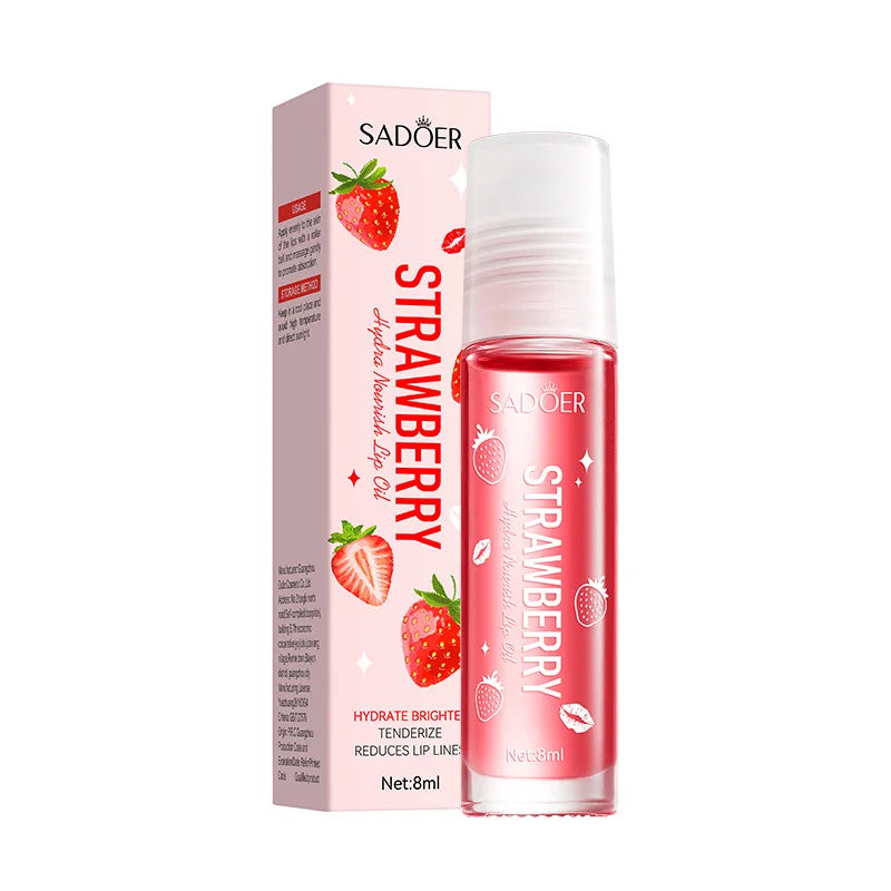 SADOER Fruit Lip Oil – Moisturizing Nourishing Anti-Wrinkle Lip Balm
