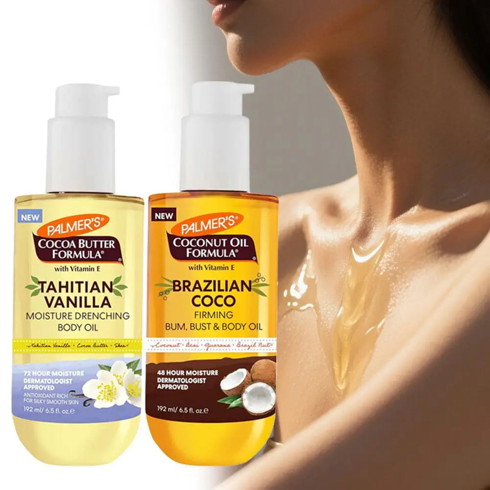 Organic Coconut Oil & Vanilla Body Oil 192ml – Deep Moisturizer