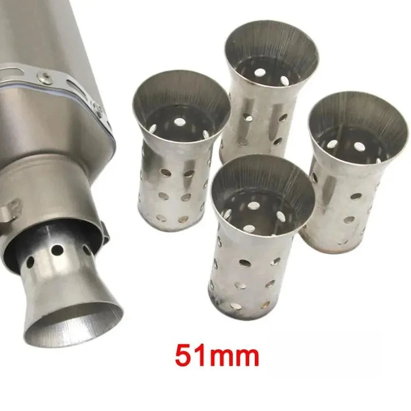 51mm Inlet Motorcycle Exhaust Muffler Adjustable DB Killer Silencer Noise Sound Eliminator motorcycle Peaceful Pleasures Health and Wellness