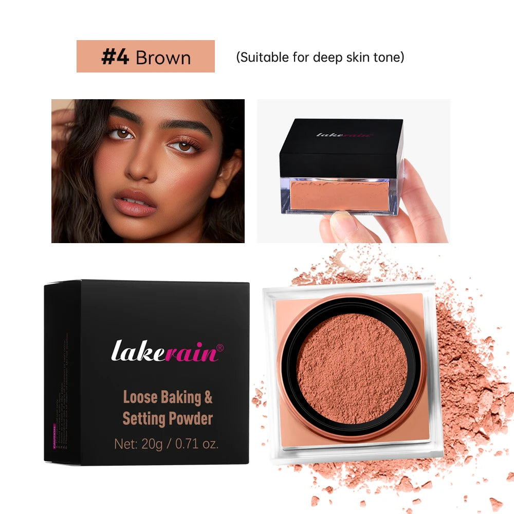 Lakerain Loose Setting Powder – Matte Oil Control, All Skin Types