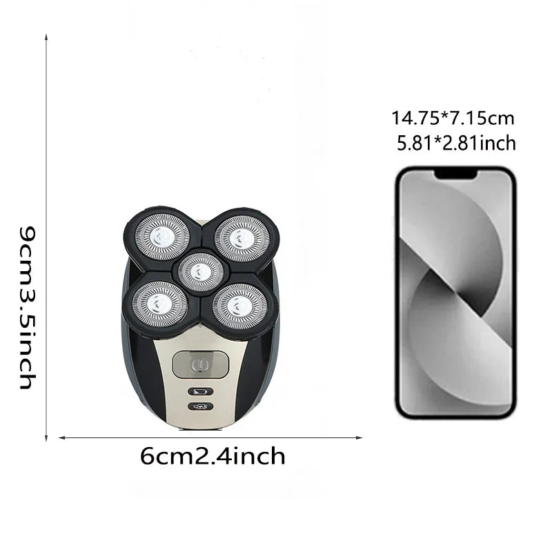 Electric shaver is suitable for men. USB rechargeable cordless electric shaving machine, beauty therapist, hairdressing tool. Peaceful Pleasures Health and Wellness