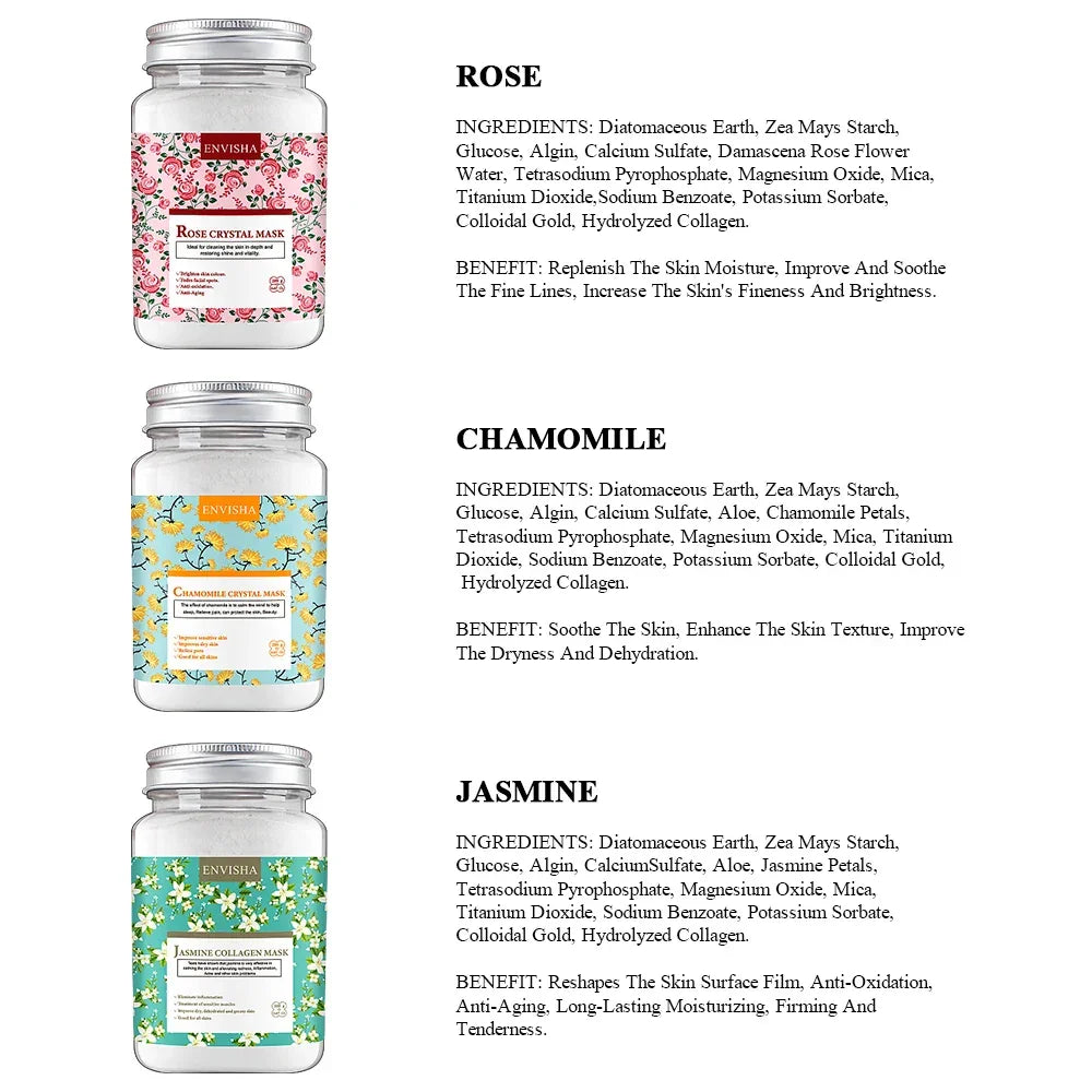 ENVISHA Facial Crystal Mask – Anti-Aging & Brightening 200g Face Mask Peaceful Pleasures Health and Wellness