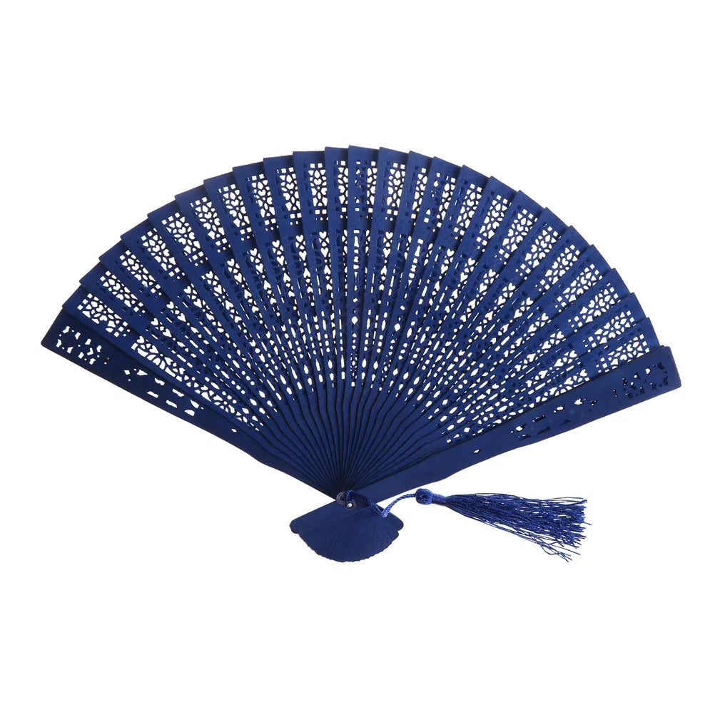 Chinese Bamboo Folding Hand Fan – Wood Pocket Fan for Wedding
