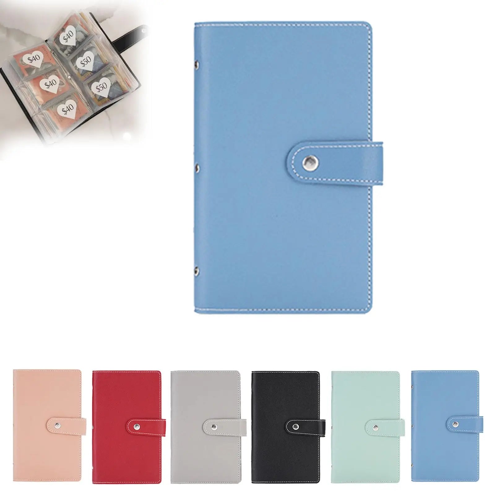Envelope Challenge Binder Book Budget Binder Savings Challenges Book for Index Card Sleeves and Planners Peaceful Pleasures Health and Wellness