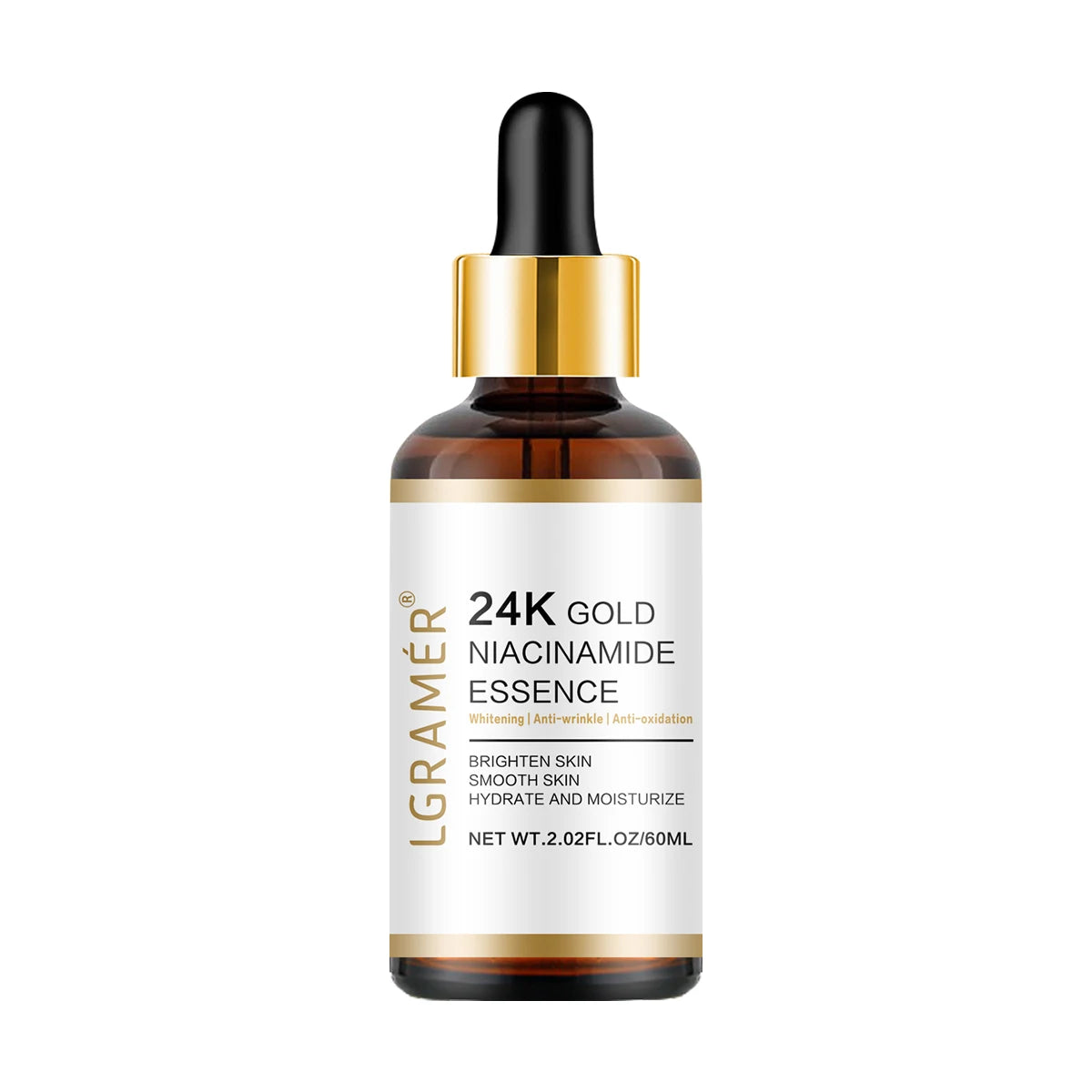 24K Gold & Niacinamide Anti-Aging Facial Essence Peaceful Pleasures Health and Wellness 60ml