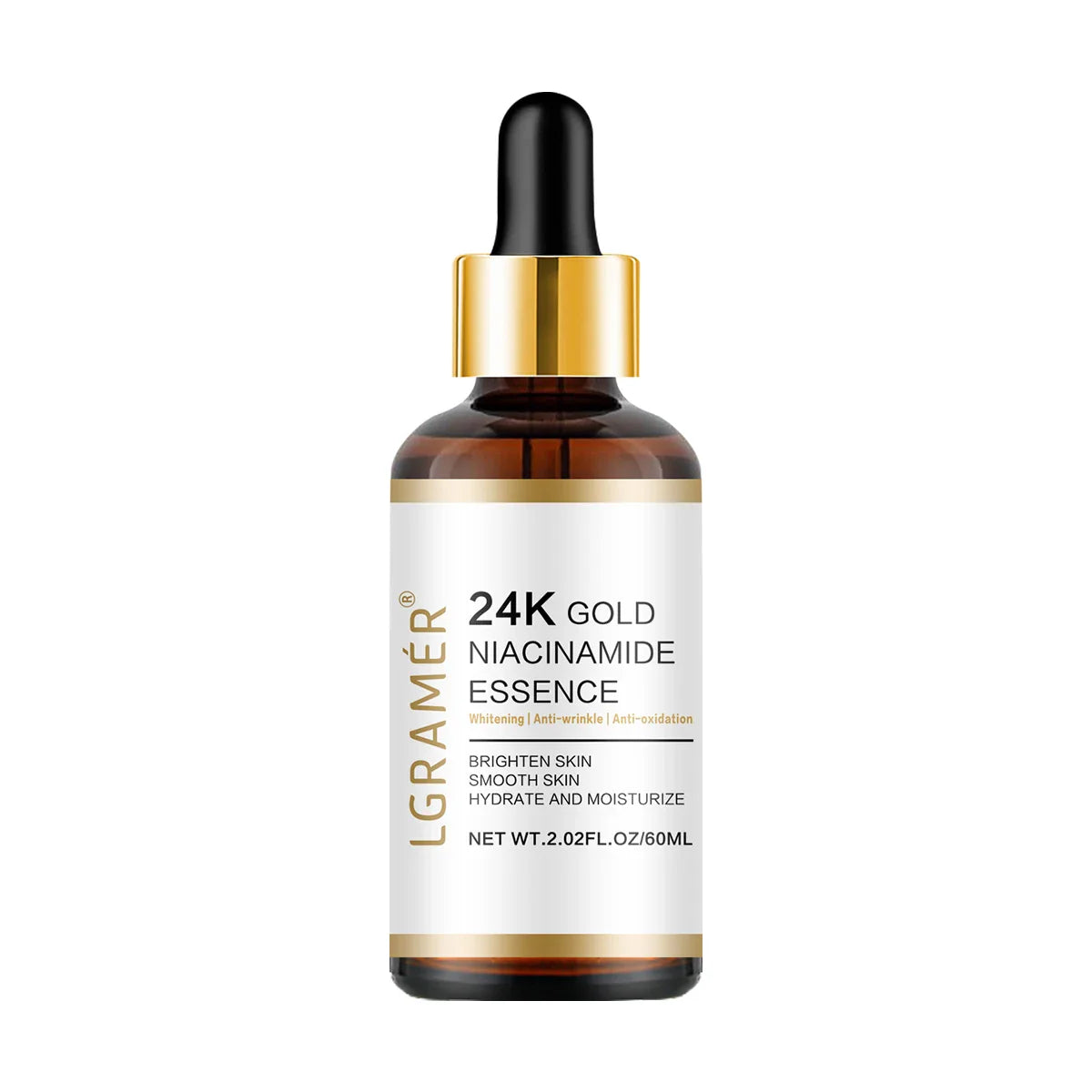24K Gold & Hyaluronic Acid Face Serum | Anti-Aging Brightening