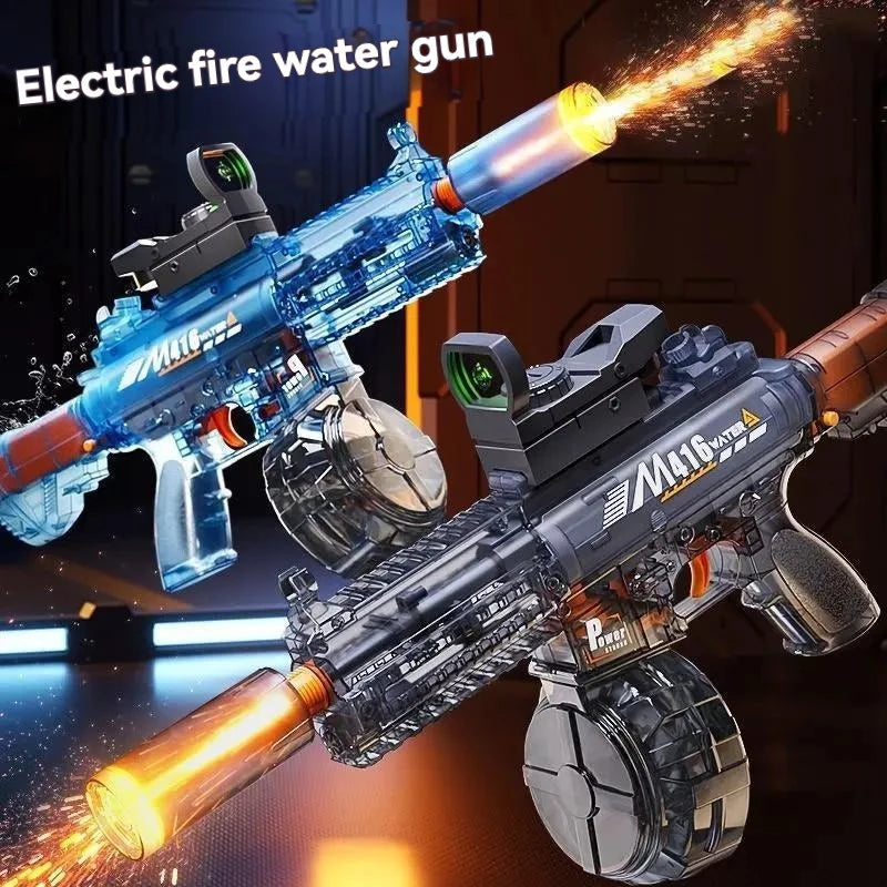 2026 Explosion Flash M416 Children's Electric Water Gun Toy
