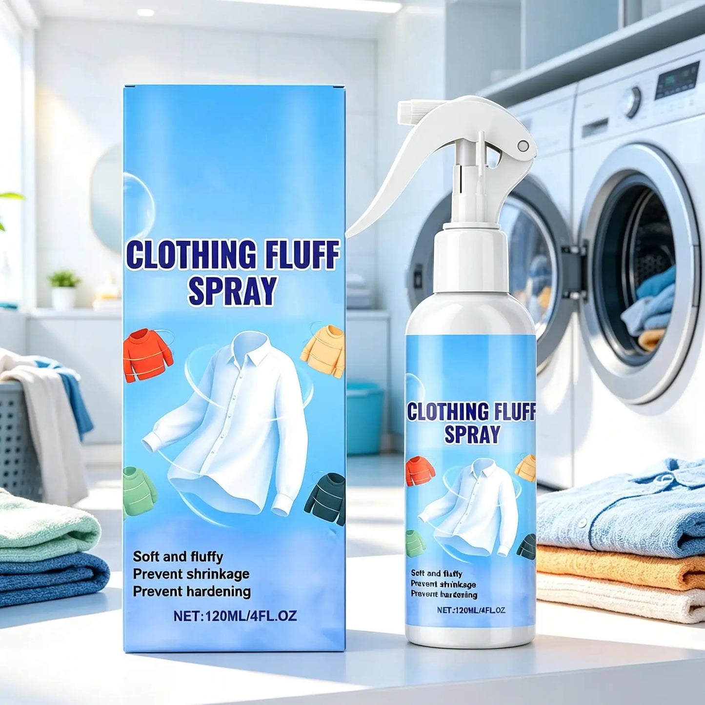 Instant Crease Release Spray – Fabric Softener & De-Wrinkler
