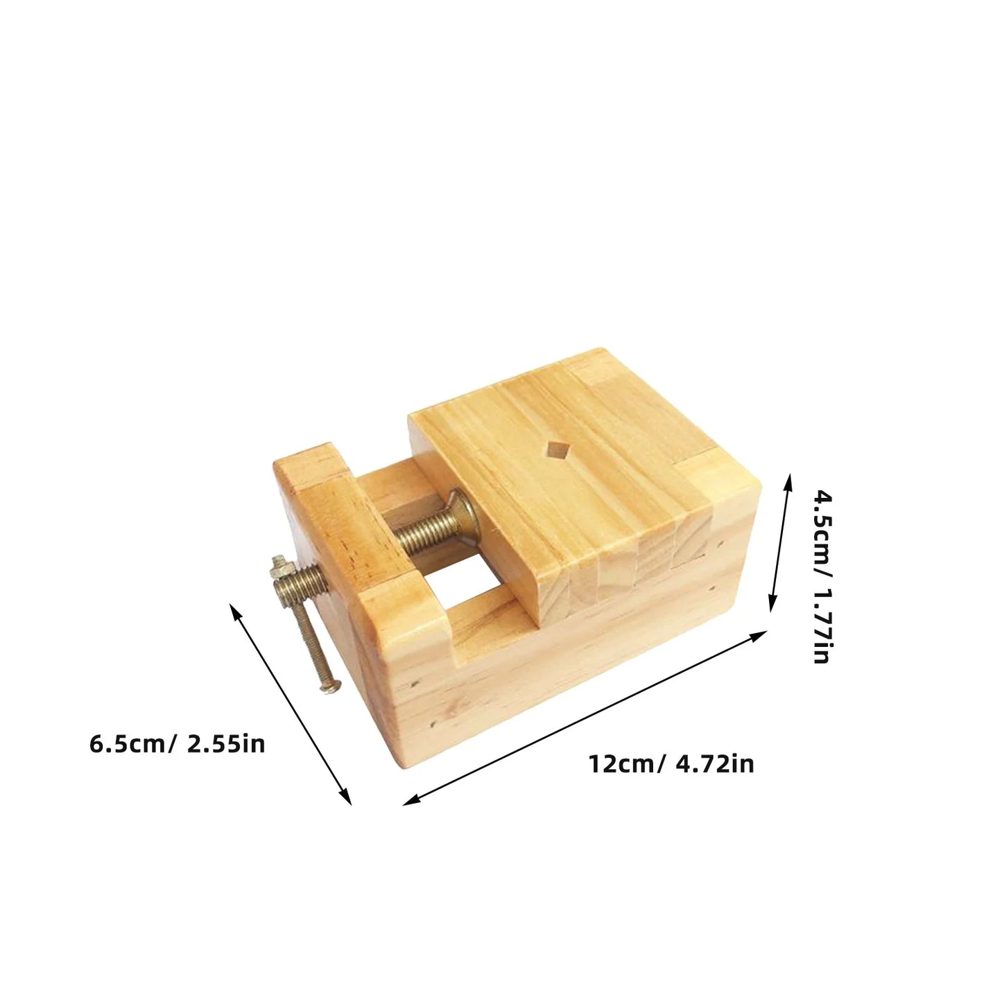 Artistic Mini Clamps Vise for Wood Work Carving Chinese Seal Stone Engraving Hand Tools Traditional Woodworking Peaceful Pleasures Health and Wellness