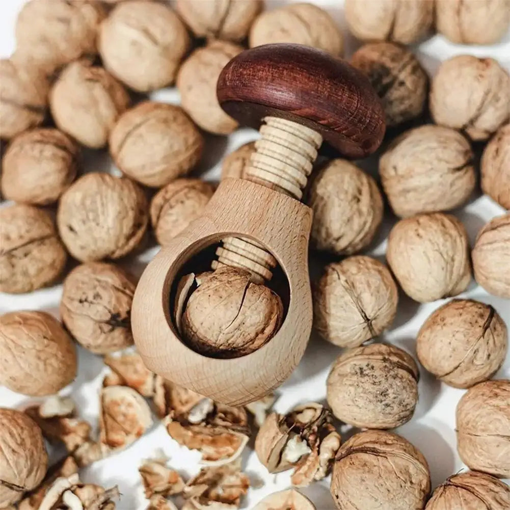Nutcracker Mushroom-Shaped Multi-Function Kitchen Tool Adjustable Nut Cracker For Walnuts And Pecans Home Use Peaceful Pleasures Health and Wellness