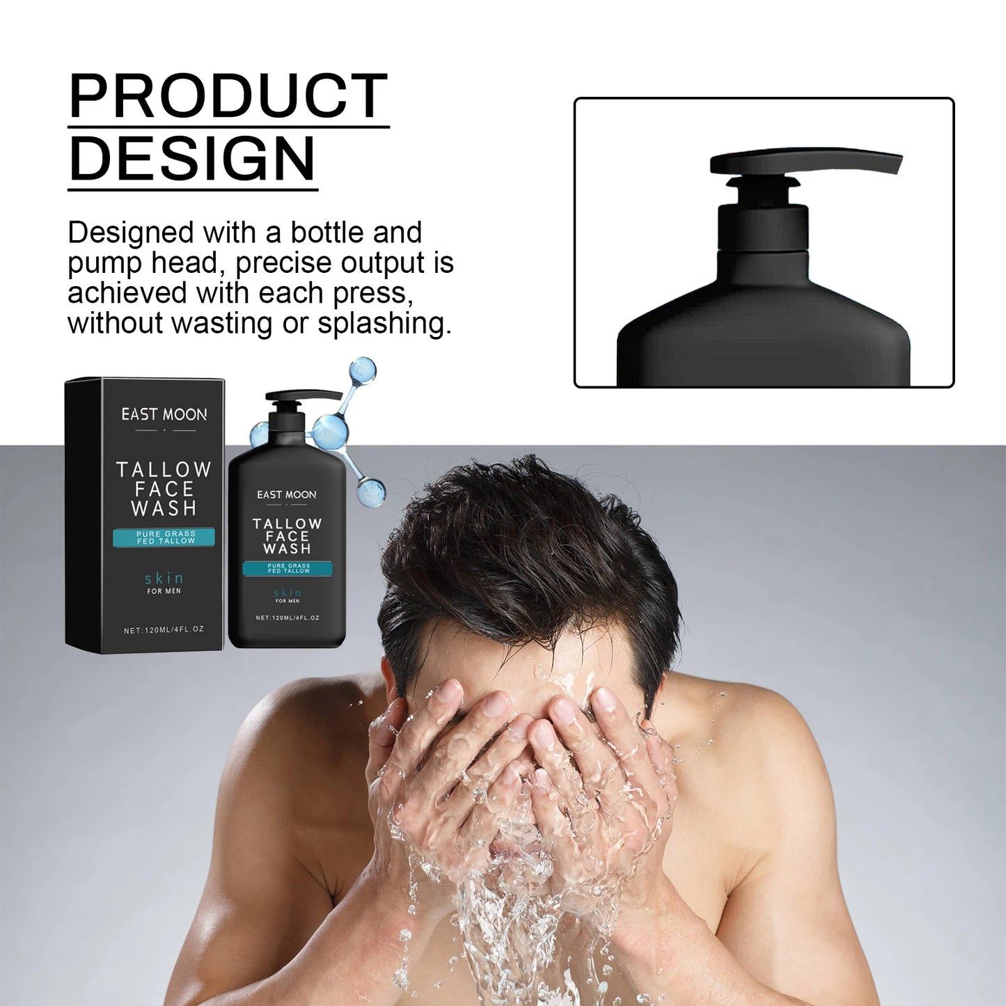 Men's Deep Cleansing Face Wash – Oil Control & Acne Care