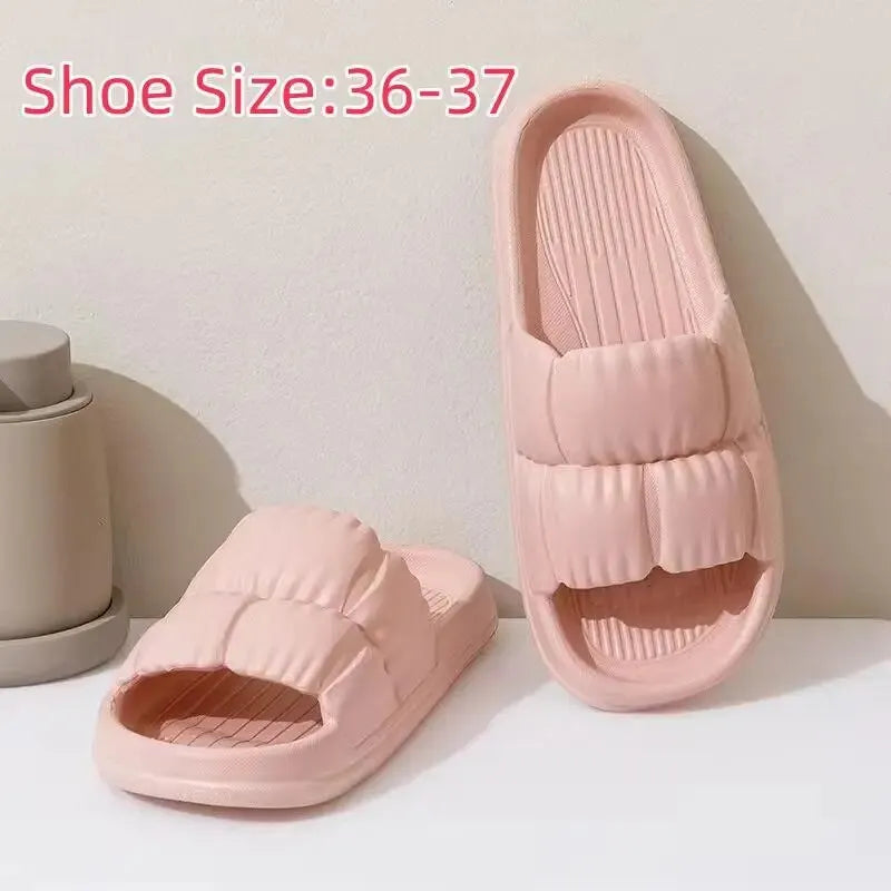 Non-Slip Soft Slippers for Women & Men – 11-Pair Set House Slippers Peaceful Pleasures Health and Wellness pink 36-37