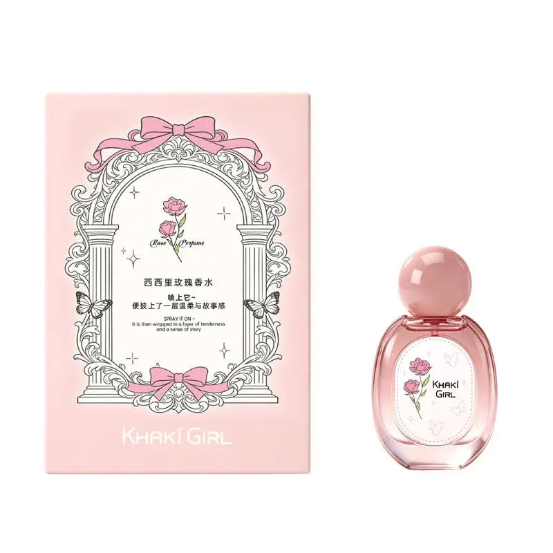 Fresh Rose Fragrance Eau De Toilette Long Lasting Romantic Scent Perfume Elegant Floral Aroma Women Gentle Fragrance Perfume Peaceful Pleasures Health and Wellness Rose 30ml