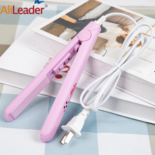 Mini Hair Iron Straightener & Curler Fast Heating Straightener Flat Iron Ceramic Straight Hair Iron Stlying Tools For Women Girl Peaceful Pleasures Health and Wellness