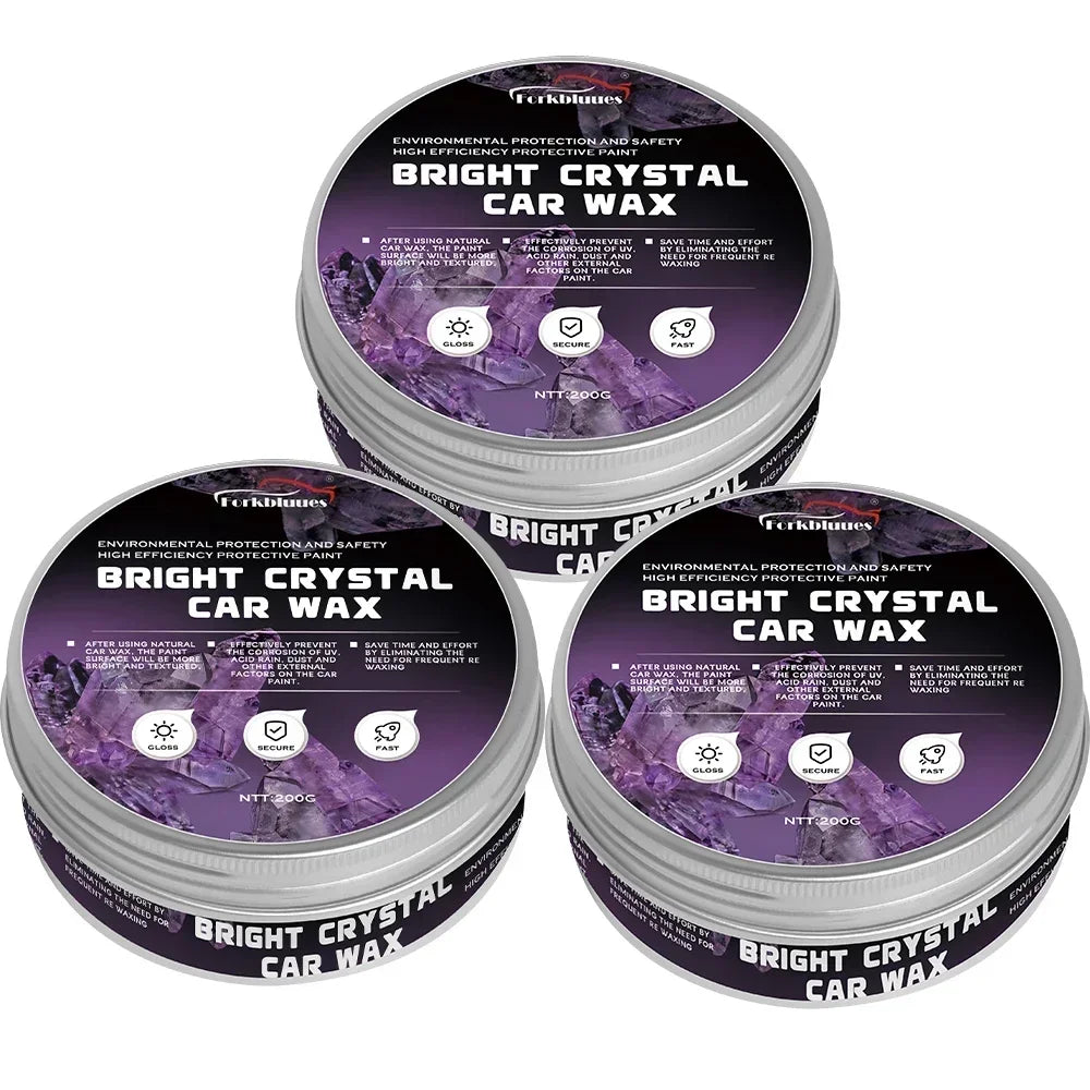 Car Wax Crystal Plating Set Auto Nano Ceramic Coating Scratch Removal Agent Car Wax Polishing Paste Maintenance Care Cream Peaceful Pleasures Health and Wellness