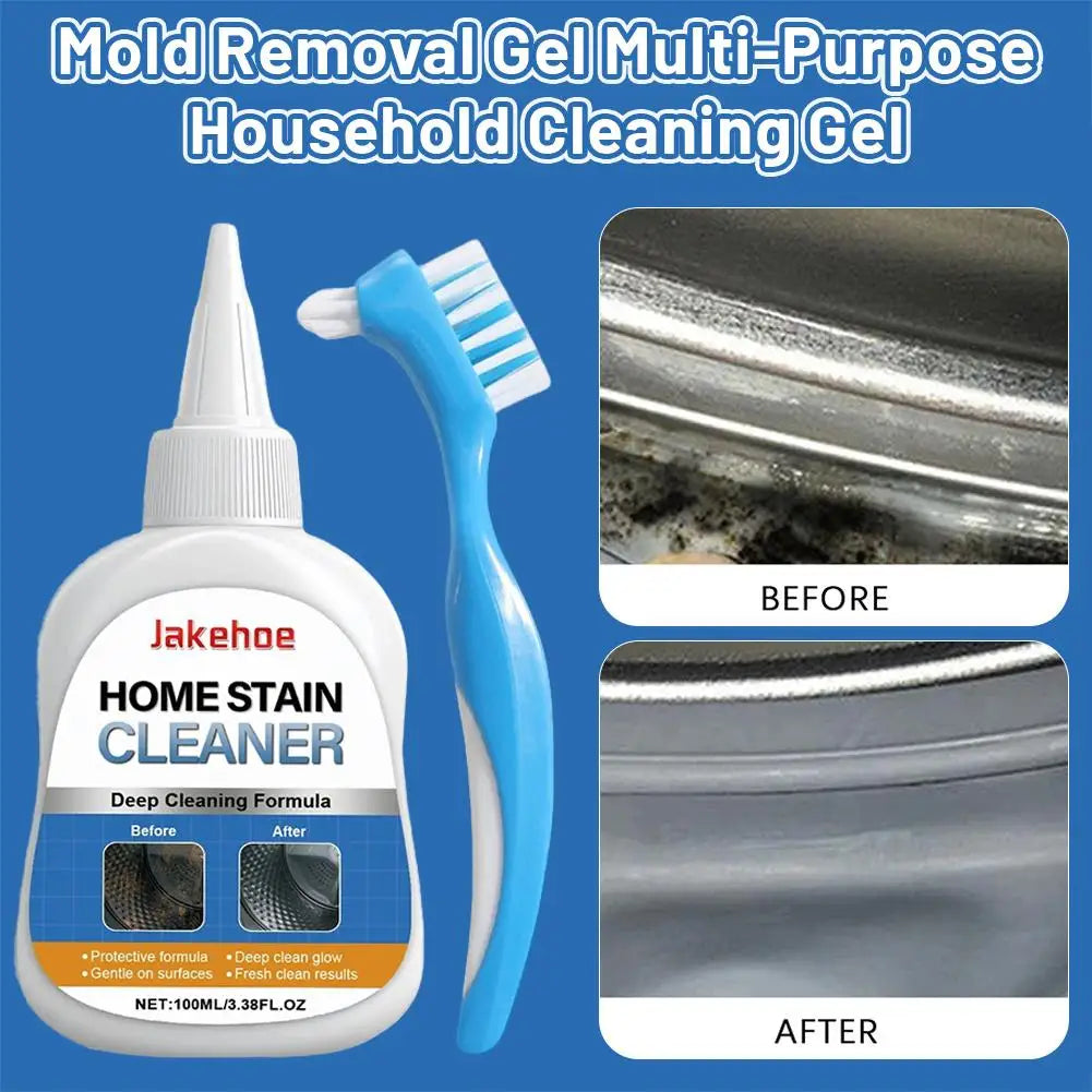 Heavy Duty Mold & Stain Remover Gel with Brush – 1/2/3 Pack